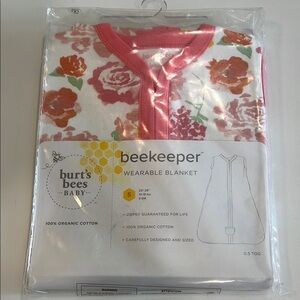 Burt's Bees - Wearable Blanket with Floral Design, 6m